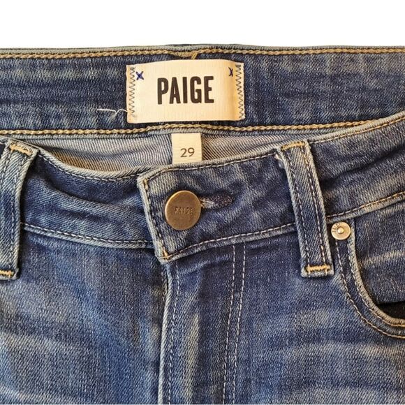Paige Medium Wash Skyline Skinny Jeans - Picture 3 of 6